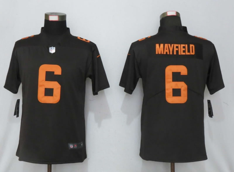 Women Nike Cleveland Browns 6 Mayfield Brown New Vapor Limited Jersey,We sell and wholesale Women Nike Cleveland Browns 6 Mayfield Brown New Vapor Limited Jersey on line form chian!